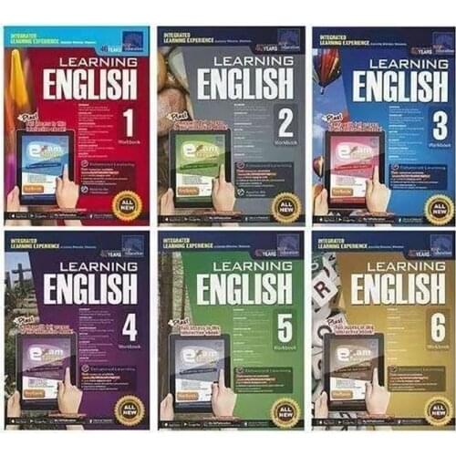 6 Books/Set SAP Learning English Workbook Grade 1-6 Children Learn English Books Singapore Primary School English Textbook