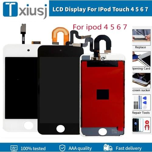 AAA+++ LCD Display For iPod Touch 4 5 6 7 LCD Touch Screen Digitizer Assembly For iPod Touch 5th 6th 7th LCD screen Replacement