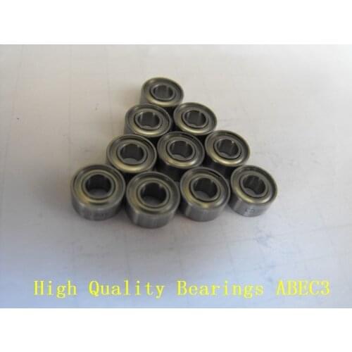 Free shipping 10PCS 4X10X4 MR104 ZZ ABEC3 4X10X4mm Motor bearing Model bearing
