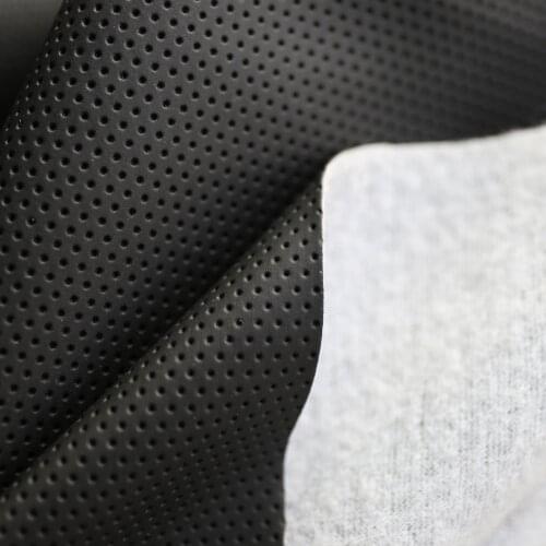 Car Seat Leather Fabric Simulation Steering Wheel Cover PU Synthetic Leather Fabric By The Yard Crafts Materials