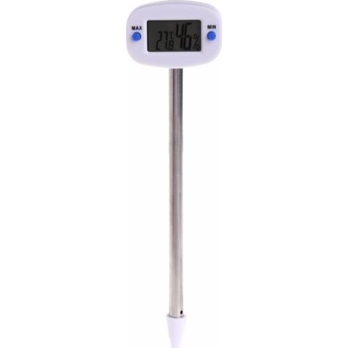 LCD Digital Soil Tester Meter Temperature Humidity Monitor For Garden Lawn Plant Pot