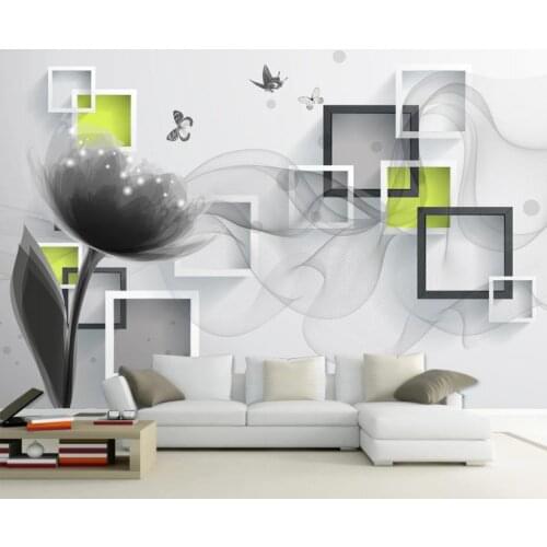 Photo Wallpaper High Quality 3D Stereoscopic 3D fantasy silk TV background wall Home Decor Living Room Wall Covering