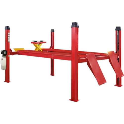Cheap 4000KG Hydraulic 4 Post Car Lifts with Jack for Wheel Alignment