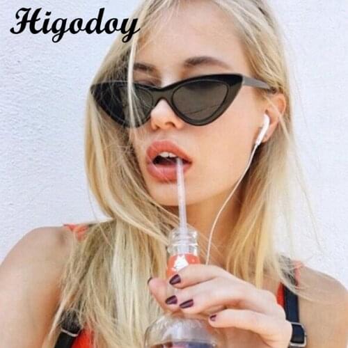 Higodoy Oversized Vintage Luxury Ladies Cat Eye Sunglasses Gafas De Sol De Los Hombres Classic Goggle Sunglasses Sexy Woman 2019