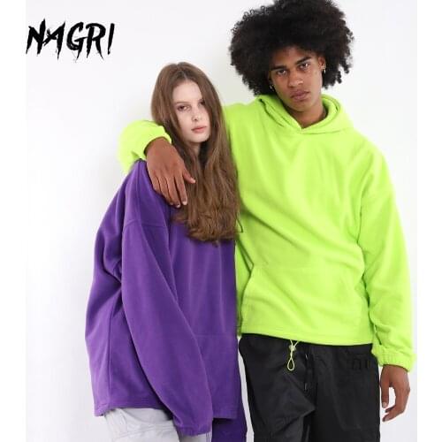 Hoodies Men Solid Color Fleece Hooded Sweatshirt Streetwear Winter Fashion Pullovers Thick Warm Coat Long Sleeve Couple Hoodies