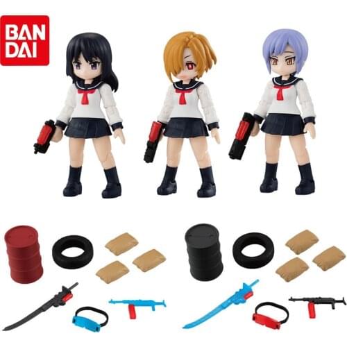 Bandai Genuine Gashapon Toys Anime AQUA SHOOTERS Doll 04 Water Gun Girl Cute Action Figure Assembly Model Gacha Toys