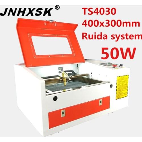 JNHXSK 3040 ruida control system desktop mini cnc laser engraver 50W power computer numerical interface USB2.0 desktop mini