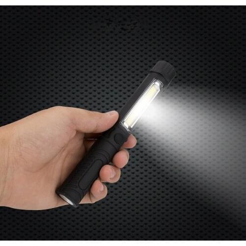 Multifunction Cob Led Torch White Light Flashlight Rechargeable Camping Torch Light Portable Camping Lamp Free Shipping