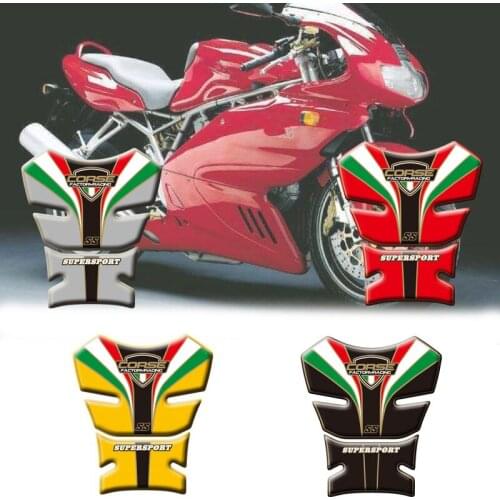 Motorcycle 3D Fuel Tank Pad Protective Stickers Decals For Ducati SS Supersport 1989-1998 Stickers