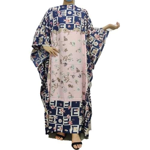 Muslim 2021 Dubai Traditional Summer Printed Islamic Silk Kaftan Maxi Dress Traditional Dashiki ماكسي اللباس Bohemian Caftan