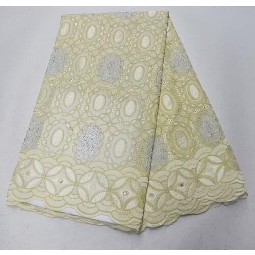 Nigerian lace fabrics 2019 African polish Kano dry Dubai cotton lace Austria high quality Swiss voile laces in Switzerland women