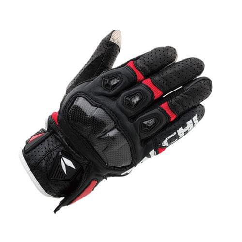 Black Red Motocross MTB Bike Scooter Glove RST410 Perforated Breathable Leather Gloves