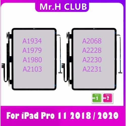 Touch Screen For iPad Pro 11 pro11 A1934 A1980 A1979 2018 A2068 A2228 2020 Touch Screen Front Glass Panel Replacement