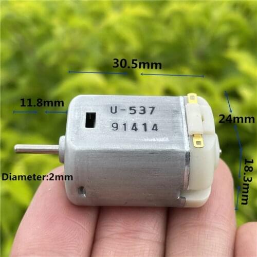 Brand new 280 DC motor 6V 9V 12V 5800~12300rpm strong magnet carbon brush motor