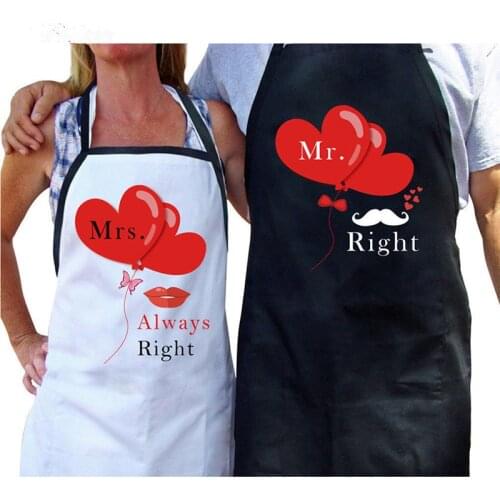 Wedding Engagement Gift Kitchen Apron Set Wedding Favors and Gifts Mr. and Mrs. Aprons Couple Aprons Wedding Party Gifts