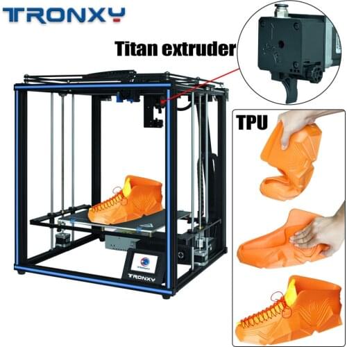 TRONXY X5SA PRO X5SA-400 PRO Best 3D Printer Kit Newest Upgraded CoreXY OSG Double Axis External Guide Rail Titan Flexible