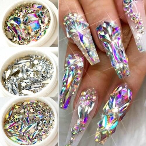 Nail Art Decor Glitter 3d Rhinestones Mixed Rhinestones Diy Nail Art Jewelry Pumpkin Spider Matte Paillette Manicure Accessories