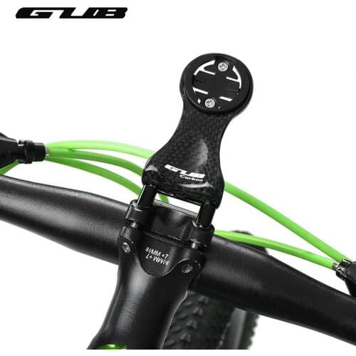 GUB Super Light Carbon Fiber Bicycle Computer Holder Cycling Handlebar Computer Mount Bike Stem Extender for Garmin Bryton Catey
