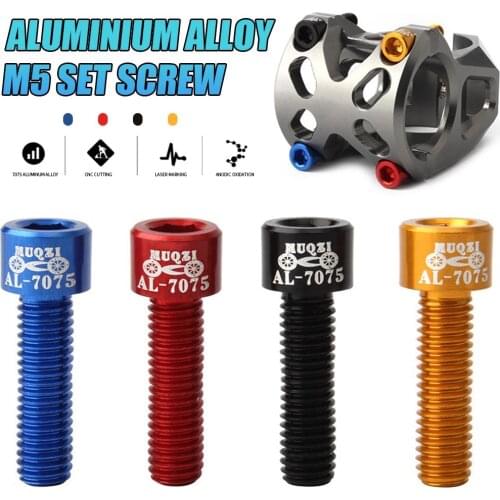 Bicycle Handlebar Screw 7075 Mountain Road Folding Bike M5/18 Screw Bicycle Mountain Road Supplies Cycle Equipment Accessories