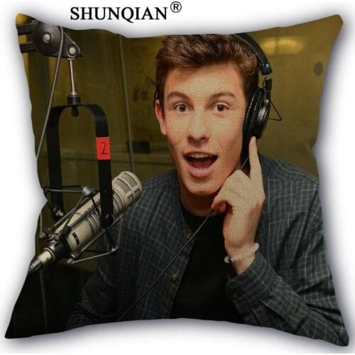 High Quality Cotton Linen Shawn Mendes Pillowcase Wedding Decorative Pillow Case For Home Pillow Cover A10.17