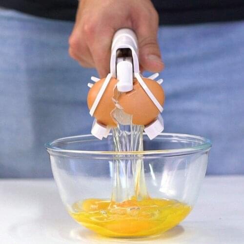 Egg Cracker Handheld York & White Separator As Seen On TV Kitchen Gadget Tools Egg Cracker Handheld York