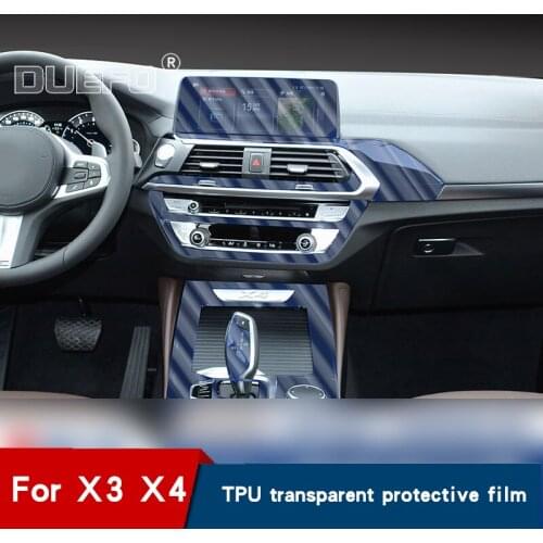 Car interior screen protection film film central control protection film for BMW X3 G01 X4 G02 interior modification accessories