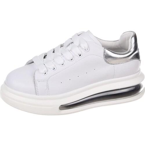 2020 Trend Womens Sports Shoes Chunky Sneakers White Casual Shoes For Woman Cushion Walking Shoes Fast Shipping