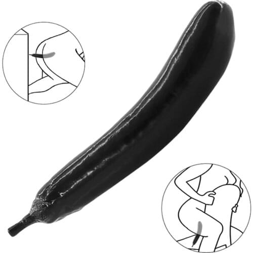 EXVOID Female Masturbator Real Dick Long Eggplant Artificial Cock Realistic Dildo No Vibrator Sex Toys for Woman Huge Penis