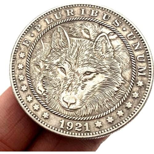 1921 American Vagrant Coin Fox Commemorative Collectible Coin Gift Lucky Challenge Coin