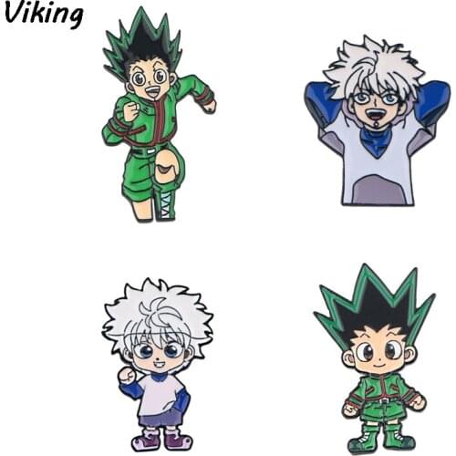 20pcs/lot G1674 Anime Boy brooch Backpack Badge Clothes Pin Enamel Pins Hat Pin Charm Kids Gift Fashion Aceessory