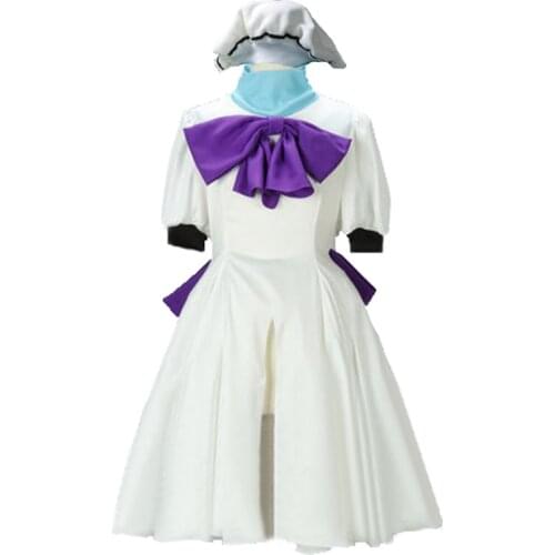 2019 When They Cry Higurashi no Naku Koro ni Rena Ryugu Cosplay Costume with hat