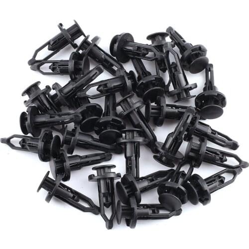 30 Pcs 9mm Automobiles Bumper Clips Expanding Screw Rivets Hole Diameter ABS Plastic Car Styling Fender Fasteners Fixer