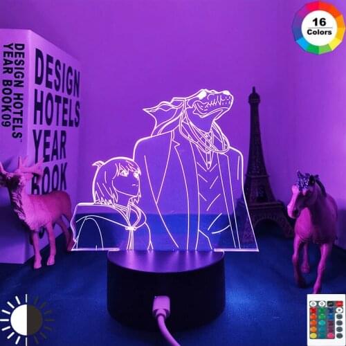 3d Lamp Anime The Ancient Magus Bride for Bedroom Decor Night Light Child Birthday Gift Manga The Ancient Magus Bride Led Light