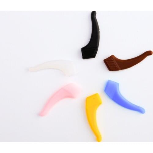 5 Pairs Outdoors Exercise Silicone Ear Hooks Glasses Silicone Non-slip Sleeve Glasses Non-slip Cover Ear Hook Accessories