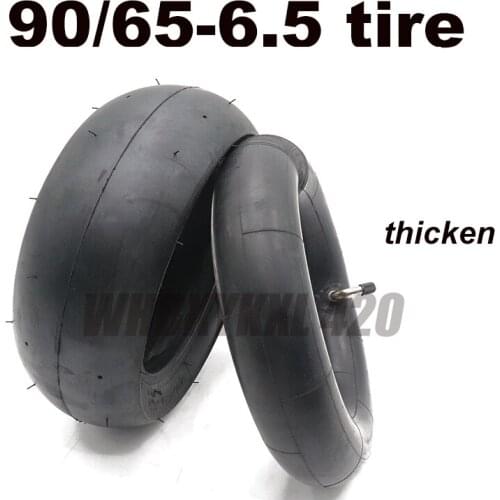 90 / 65-6.5 electric motorcycle scooter tires outer and inner tubeless rear-resistant rubber thickening non-slip tires