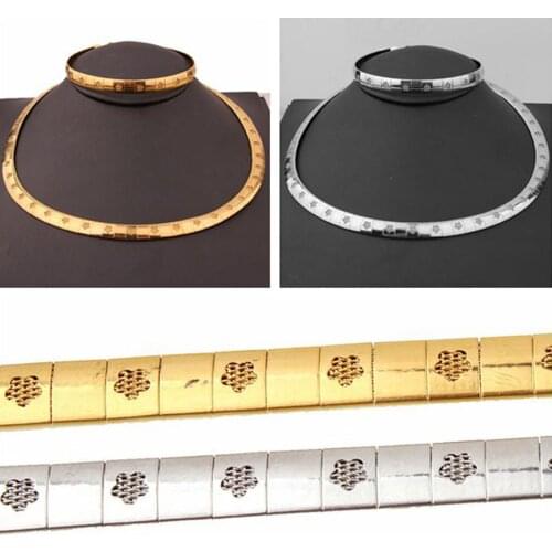 8mm Fashion Men Women Gold Silver Color Omega Chain Jewelry Gift Choker 316L Stainless Steel Necklace & Bracelet Set