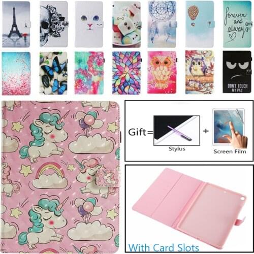For Apple iPad Mini 1 2 3 Case Pattern PU Leather Flip Case For iPad Mini 2 Mini 3 Mini 4 5 7.9'' 2019 Smart Tablet Stand Cover