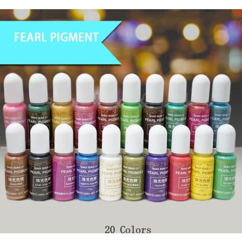 20 Colors 15g Liquid Epoxy Resin Pigment UV Resin Coloring Dye Colorant Pigment Handmade DIY Jewelry Making Crafts Art Sets