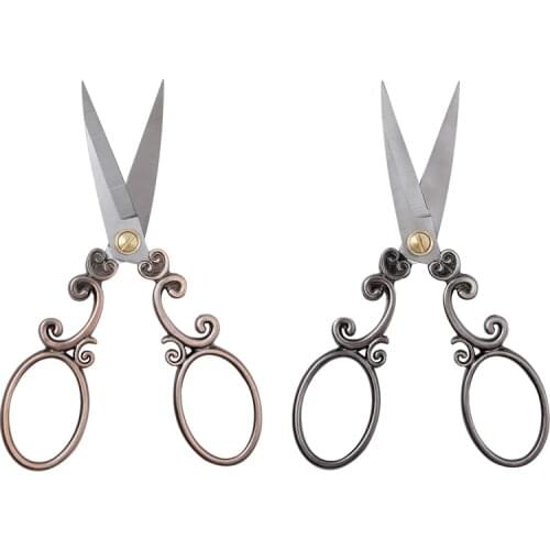 Dailylike Tailor Scissor Stainless Steel Vintage Scissors Handicraft DIY Household Fabric Cut Trim Shear For Sewing Work