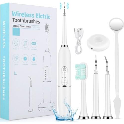 Electric Dental Calculus Remover Dental Cleaning Device Whitening Tooth Cleaner Remove Tooth Stains Tartar Teeth Care Portable