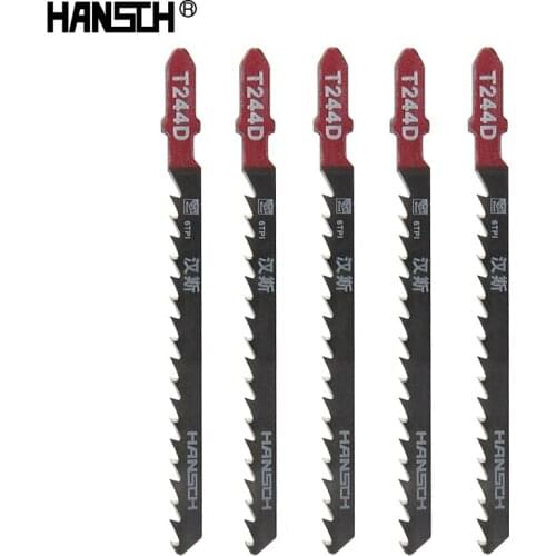 5 Pcs 100mm Jig Saw Blades T244D Fast Cutting Wood For Bosch Metabo Dewalt Makita Economic Power Tools