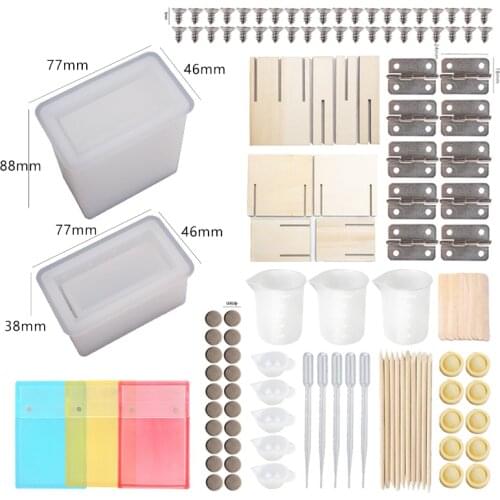 Diy Materials Cigarette Box Mold Accessories Support Frames For Epoxy Resin Mold Drop Glue Tools Set Decorations Handmade Crafts