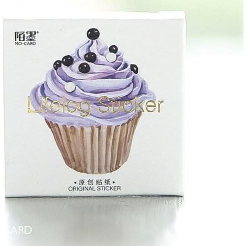 45 PCS/Box Cute Happy Birthday Cake Mini Paper Sticker Decoration DIY Ablum Diary Scrapbooking Label Sticker Kawaii Stationery