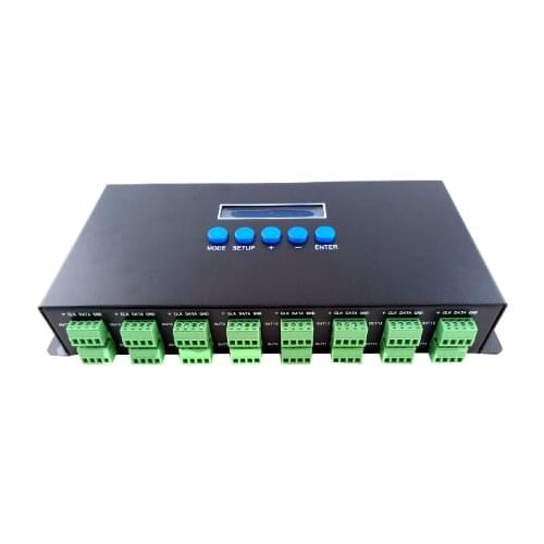 Multi-channels Artnet to SPI LED dance floor controller neon light dimmer RGB pixel LED controller