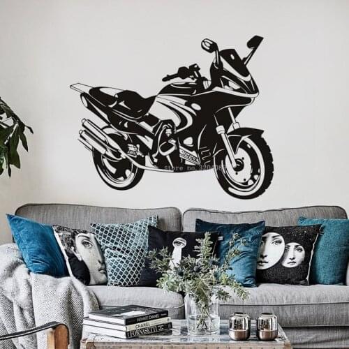 Motorcycle Scrambler Racing Wall Sticker Motorbike Cool model Decal Racing Sports Removable Garage Bedroom Poster mural DG601