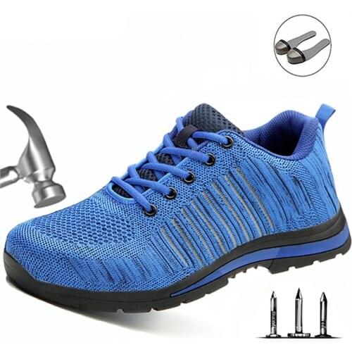 Labor Insurance Shoes Mens Anti-Mite Stab Penetration Gas Deodorant Lightweight Non-Slip Wear-Resistant Work Safety Shoes