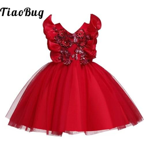Princess Girls Dress Embroidery Flower Girls Dress Kids Dresses for Girl Wedding Party Holy Communion Dress petites filles robes