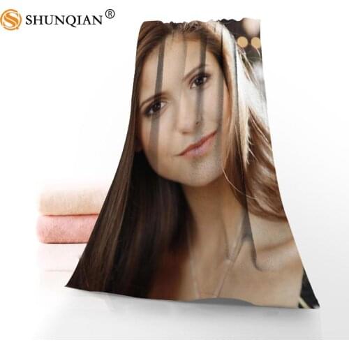 Microfiber Towels Custom Nina Dobrev Face Towel/Bath Towel Size 35x75cm, 70x140cm bath towels for adults