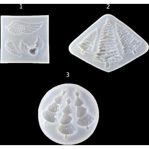 Christmas star tress And Wing Shape Transparent Silicone Jewelry Marking Tool Craft