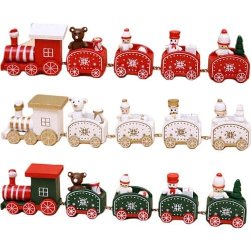 Christmas Train Kids Toys Holiday Decoration Five-section Train Christmas Cartoon Crafts Childrens Gift Festive Party Dress Up